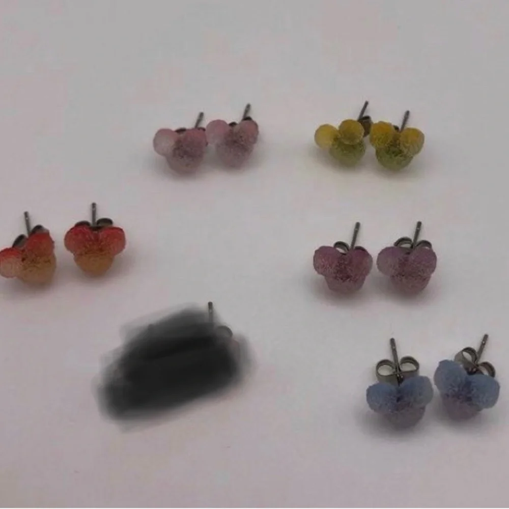 Mickey Mouse Earring Set- Includes 5 Pairs of Earrings - Picture 2 of 3